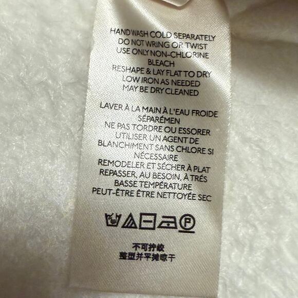 Free People V-Neck Long Sleeve Sweater Women’s Size Medium White - Picture 5 of 6